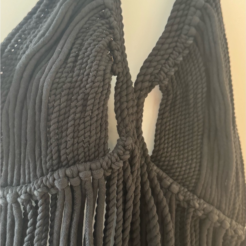 Black ROPE Halter Dress - Picture 4 of 11